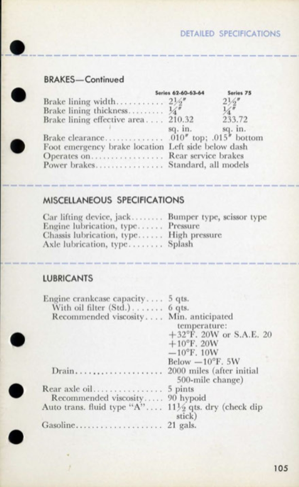 1959 Cadillac Salesmans Data Book Page 53